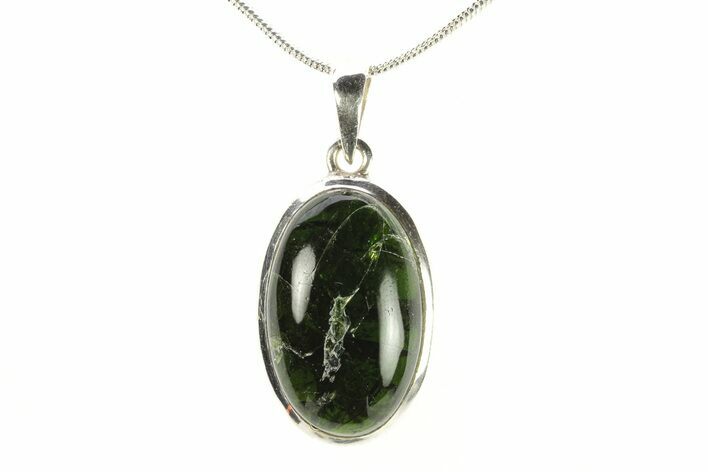 Chrome Diopside Pendant (Necklace) - Sterling Silver #278808
